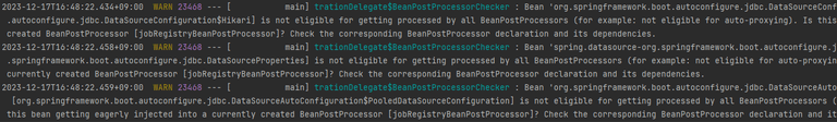BeanPostProcessorChecker Warn